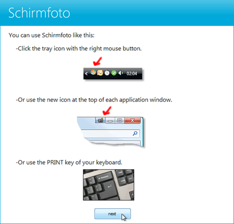 Abelssoft Schirmfoto Fare screenshot su Windows con Schirmfoto