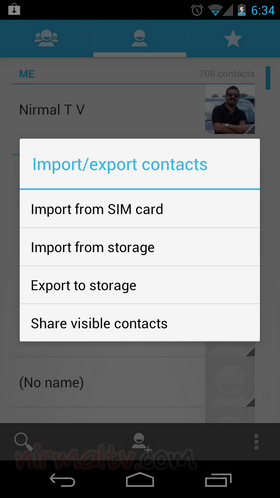 Export to storage Trasferire contatti da Android ad iPhone e da iPhone ad Android