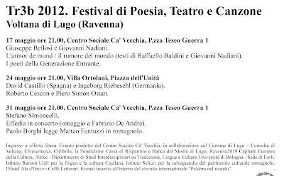 Tr3b 2012. Festival di Poesia, Teatro e Canzone