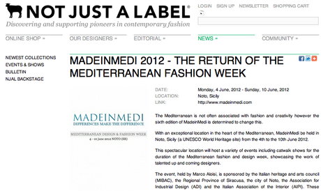 Il MADEINMEDI su Not Just A Label