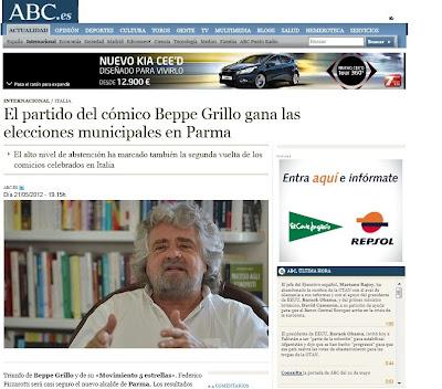 Beppe Grillo: il successo del M5S sulla stampa internazionale!