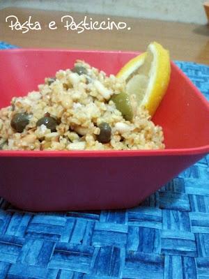 BULGUR CON PINOLI TOSTATI E CAPPERI