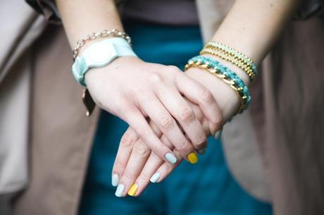 Turquoise makeup