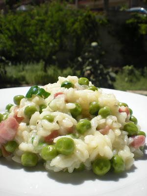 Risotto Piselli e Pancetta Affumicata...alis Risi e Bisi fumè :P