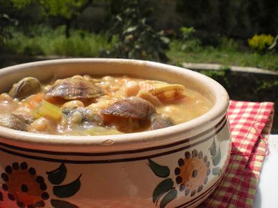 Maltagliati integrali in Zuppa di Ceci e Vongole