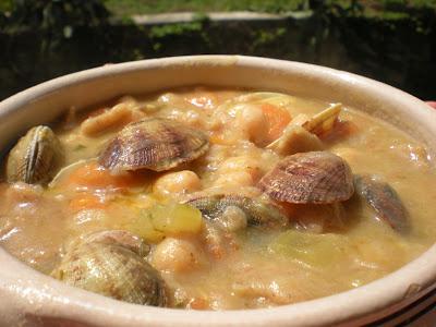 Maltagliati integrali in Zuppa di Ceci e Vongole