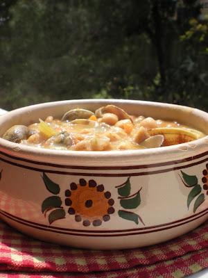 Maltagliati integrali in Zuppa di Ceci e Vongole