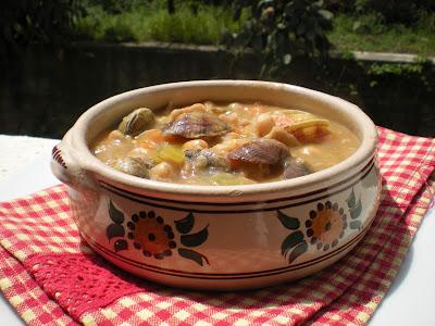 Maltagliati integrali in Zuppa di Ceci e Vongole