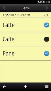 CheckList! una nuova applicazione per device Symbian,che vi consentirà di creare liste ed elenchi interattivi.