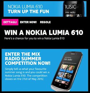 Un nuovo contest a promuovere il nuovo Nokia Lumia 610