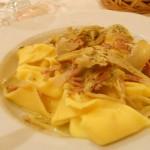 ravioli ricotta e pecorino di fossa con carciofi e pancetta il maccherone