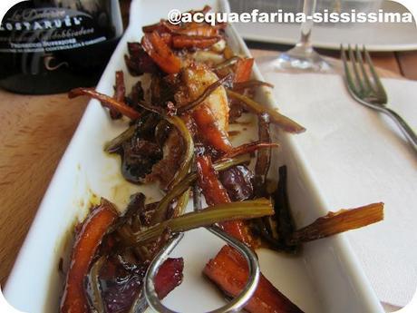 ...spiedini di seppie in carpione di verdure con aceto balsamico...e...ciao Donna Summer.... ...spiedini di seppie in carpione di verdure con aceto balsamico...e...ciao Donna Summer....