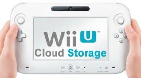 Nintendo Wii U - Cloud storage