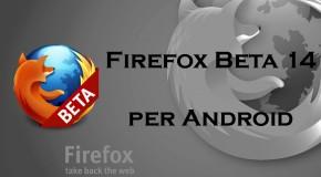 Firefox Beta 14 per Android - Logo