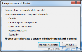 Firefox 13 consentirà di resettare il browser allo stato iniziale