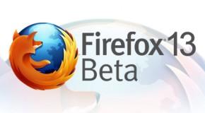 Firefox 13 Beta