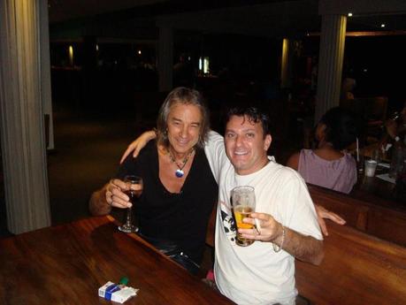 Io e Kevin Borich alla serata finale del Fiji Jazz and Blues Festival 2012