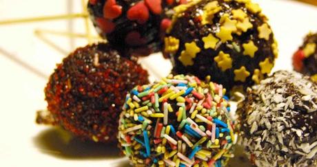 Primi Cake pops...naturalmente riciclando!