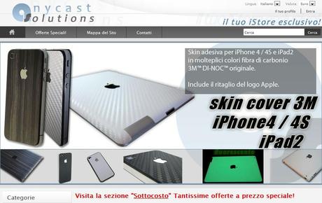 Sconto del 20% su tutti gli accessori per iPad 2 con Anycast Solutions