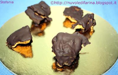 Hokey pokey (o spumoni di caramello) al cioccolato e arancia