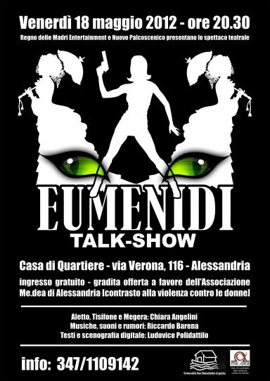 “Eumenidi talk-show” in teatro – 18 maggio – Alessandria