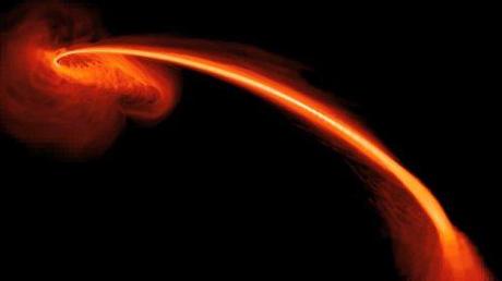 Un buco nero catturato in flagrante in un omicidio stellare