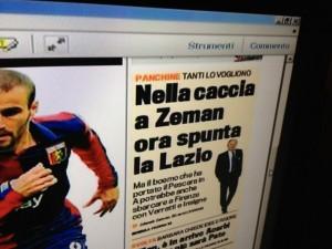 FOTO – Ecco la prima pagina della Gazzetta dello Sport,Cavani primo nella lista per la…