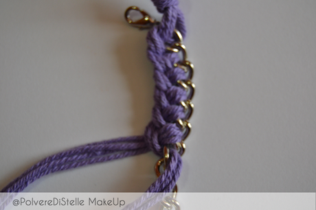 Tutorial: Realizzare Chain Bracelet : Bracciali con filo e catena