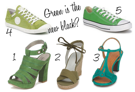 Green is the new black? Scarpe, scarpe e scarpe!