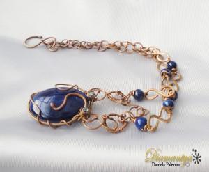 Wire wrapping: Marina necklace