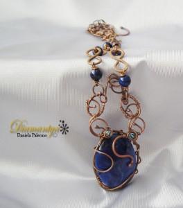 Wire wrapping: Marina necklace