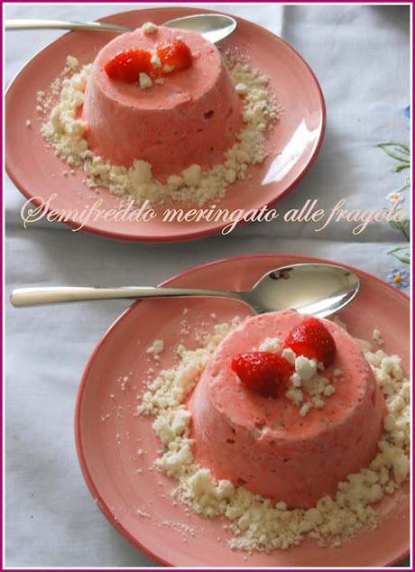 Semifreddo meringato alle fragole