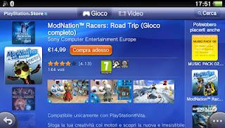 Playstation Vita : Modnation Racers, Everybody's Golf e Reality Fighters a 15 €