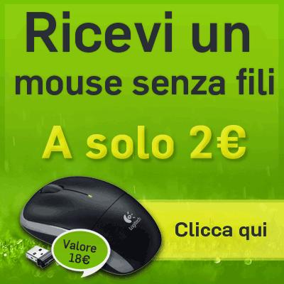 Mouse senza fili wireless della logitech a soli 2 euro