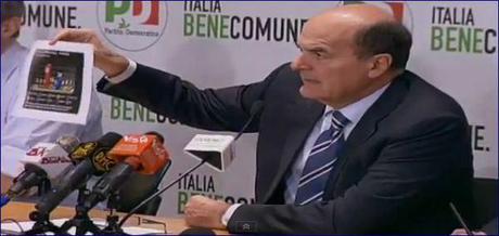 La esilarante conferenza stampa di Bersani…