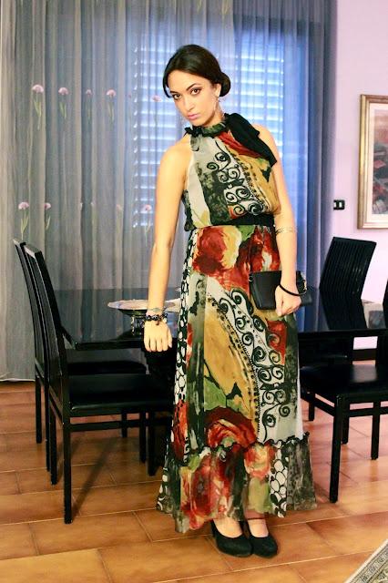 OUTFIT: Fantasy & Multicolor Long Dress