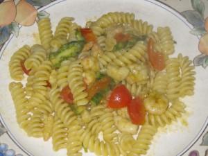 Fusilli asparagi e gamberi