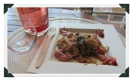 ...linguine alla liquirizia risottate alle fragole con tartufo...e...la mia prima intervista!