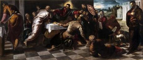 TINTORETTO MUSEO DIOCESIANO, Jacopo Robusti, detto Tintoretto, Ultima Cena 1574-75, Olio su tela, 228 x 535 cm Venezia, Chiesa di San Polo