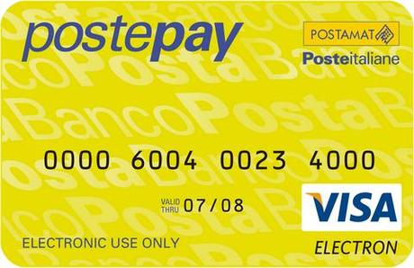 Postepay Poste Italiane: 8 milioni 600 mila carte nel 2011