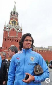 FOTO-Edinson Cavani in Russia con la sua nazionale!