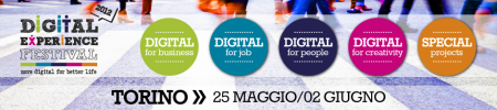 Domani, 25 Maggio, inizia il Digital Experience Festival.