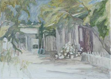 Valeriu PALADI, “Cortile”, 2009, olio su tela, 80x100 cm