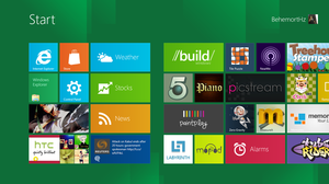 The new Windows 8 Start Screen, making use of ...