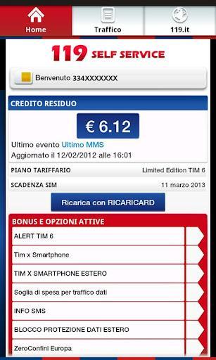 credito residuo tim App del giorno: 119 Self Service Tim per Android