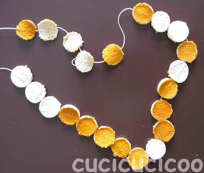 collane di arance - orange necklaces