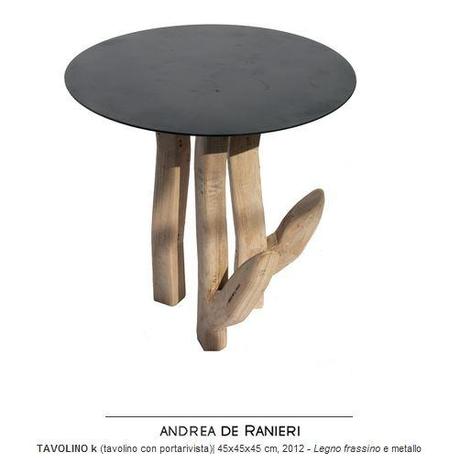 Designer Andrea De Ranieri linea primitive legno scultura