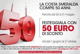 Meridiana Fly - 50€ di Sconto sui Voli verso Sardegna