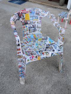 Come recuperare... delle sedie di plastica rovinate (prima parte ... Verniciare sedie in legno
