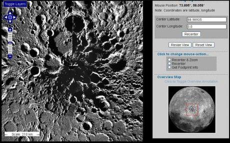 La mappa della superficie della Luna da LRO